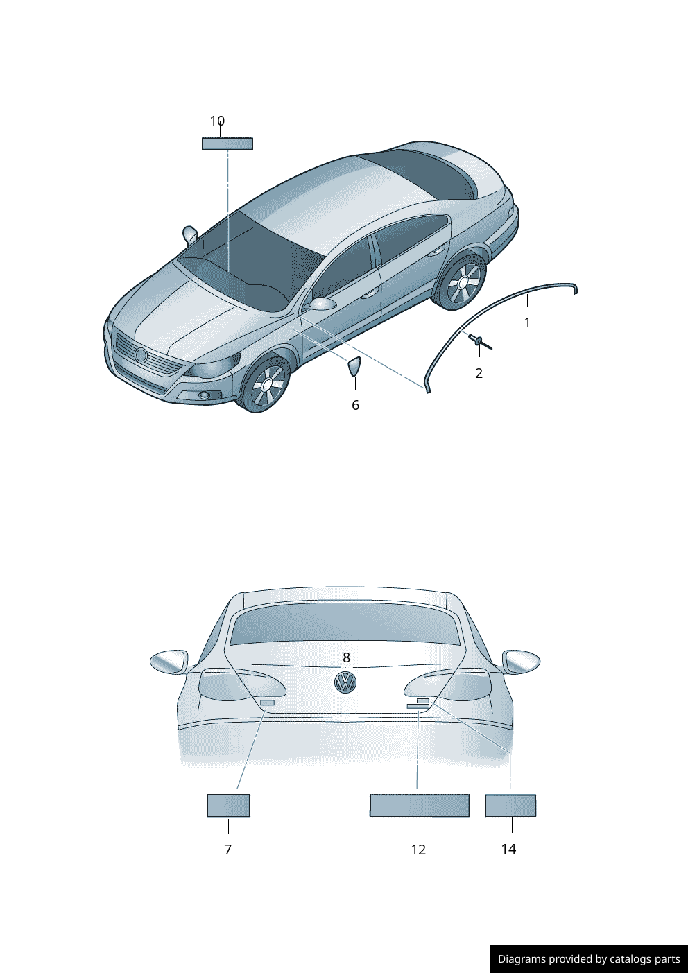 Car part diagram