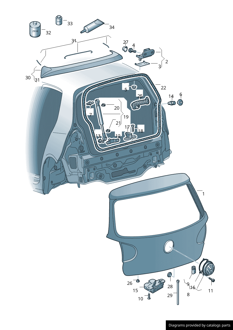 Car part diagram