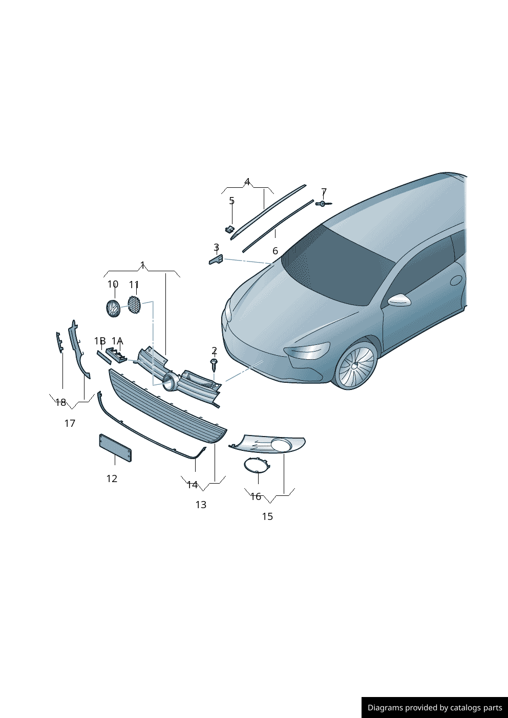 Car part diagram