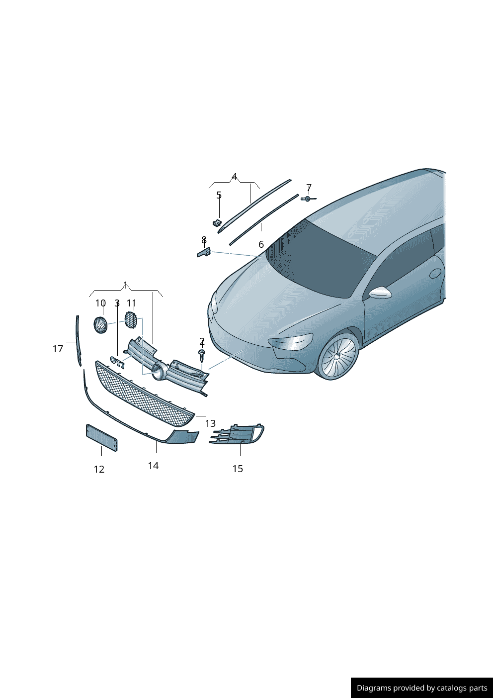 Car part diagram