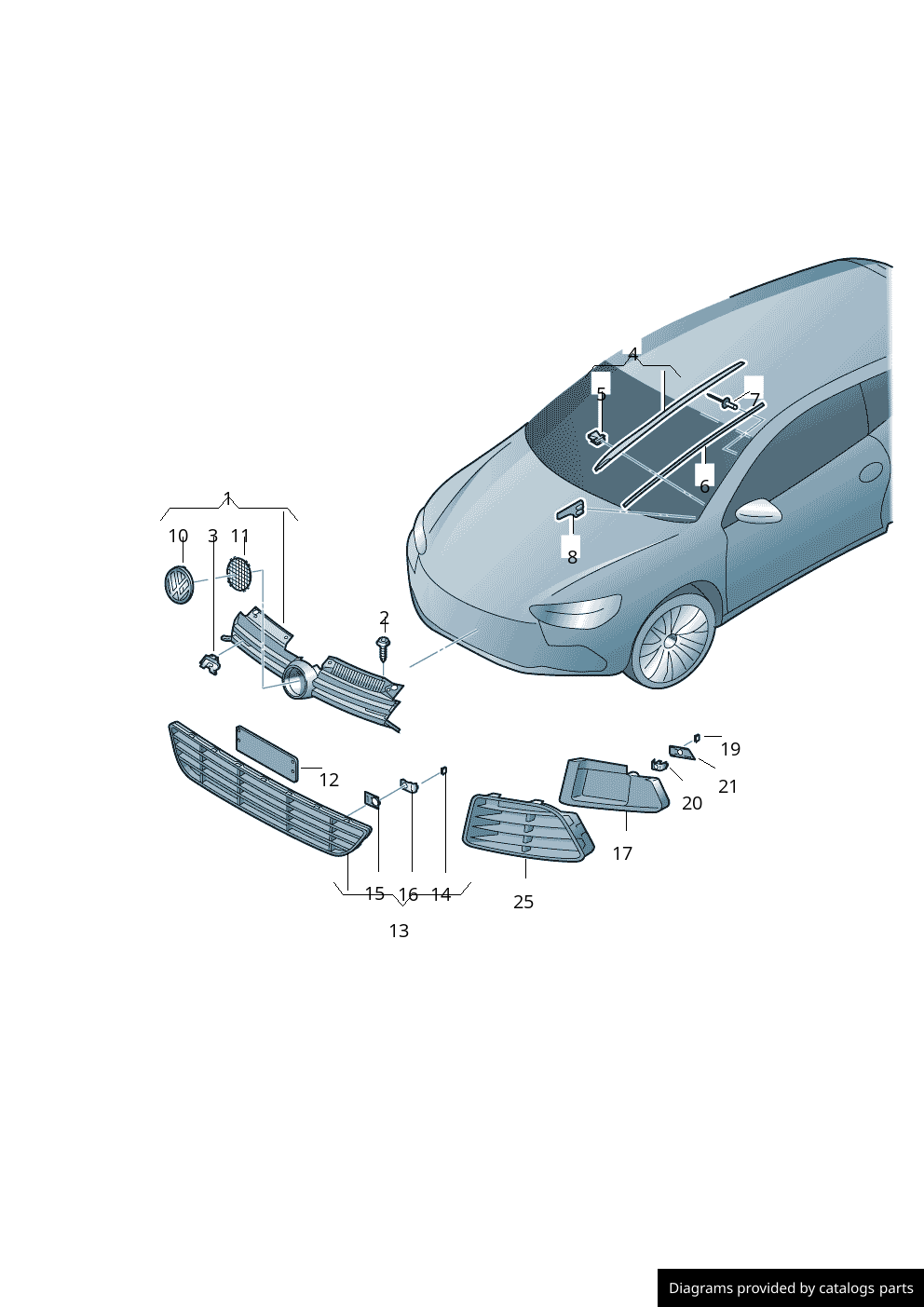 Car part diagram