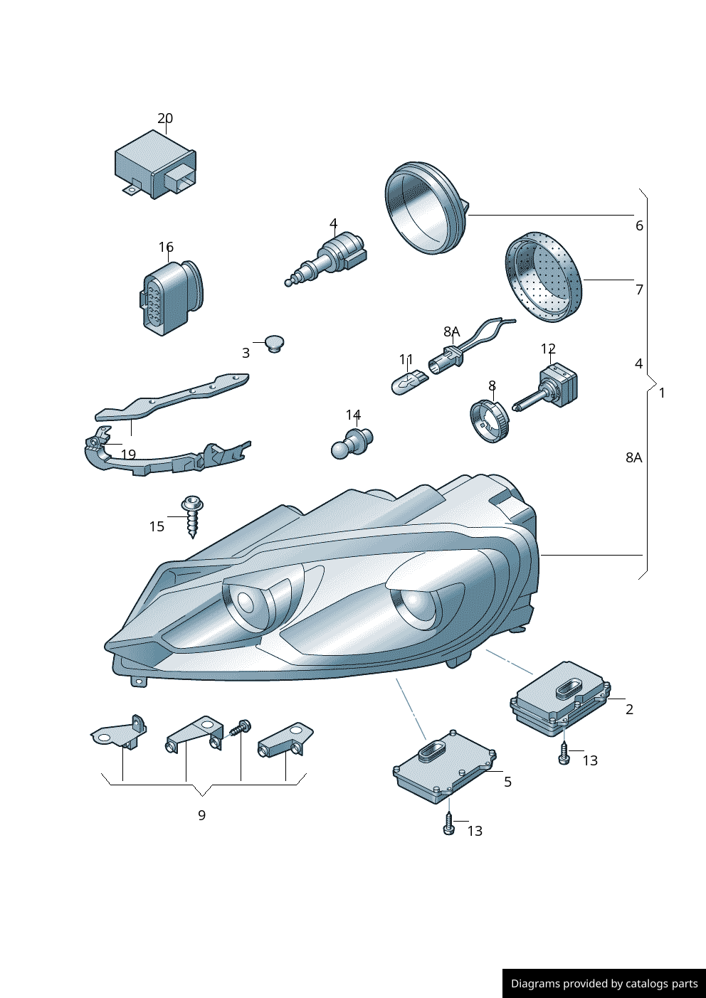 Car part diagram