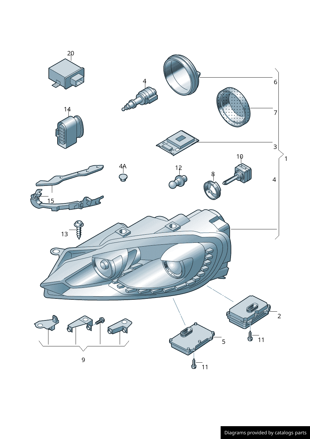 Car part diagram