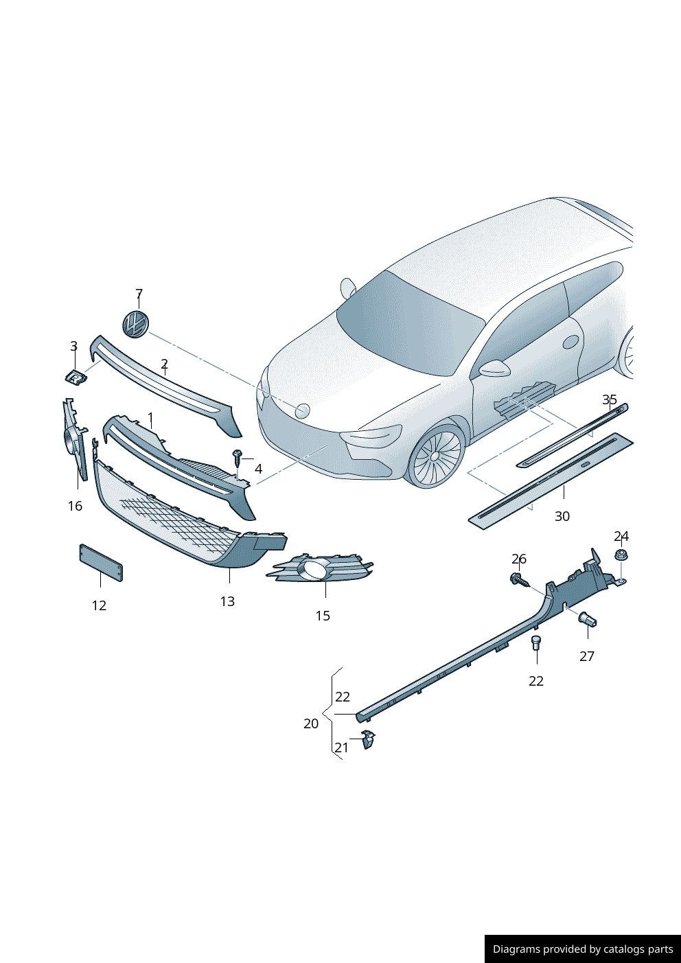 Car part diagram
