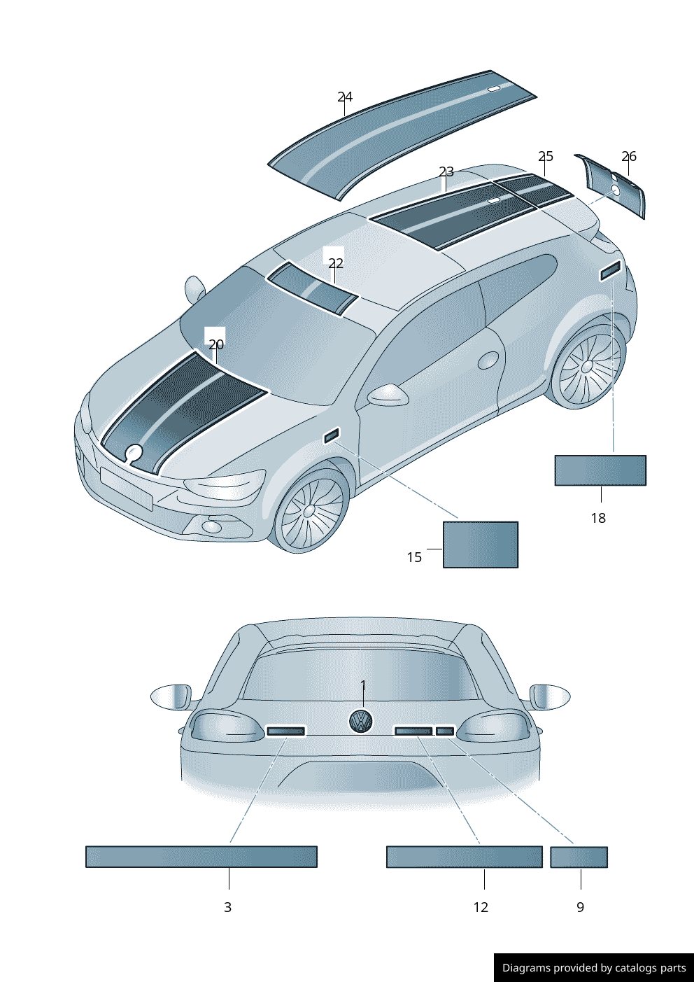 Car part diagram