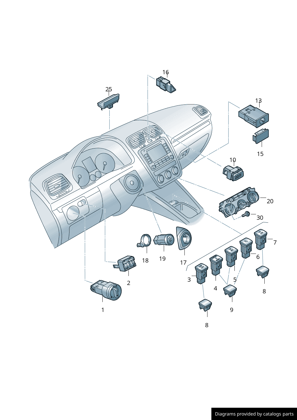 Car part diagram