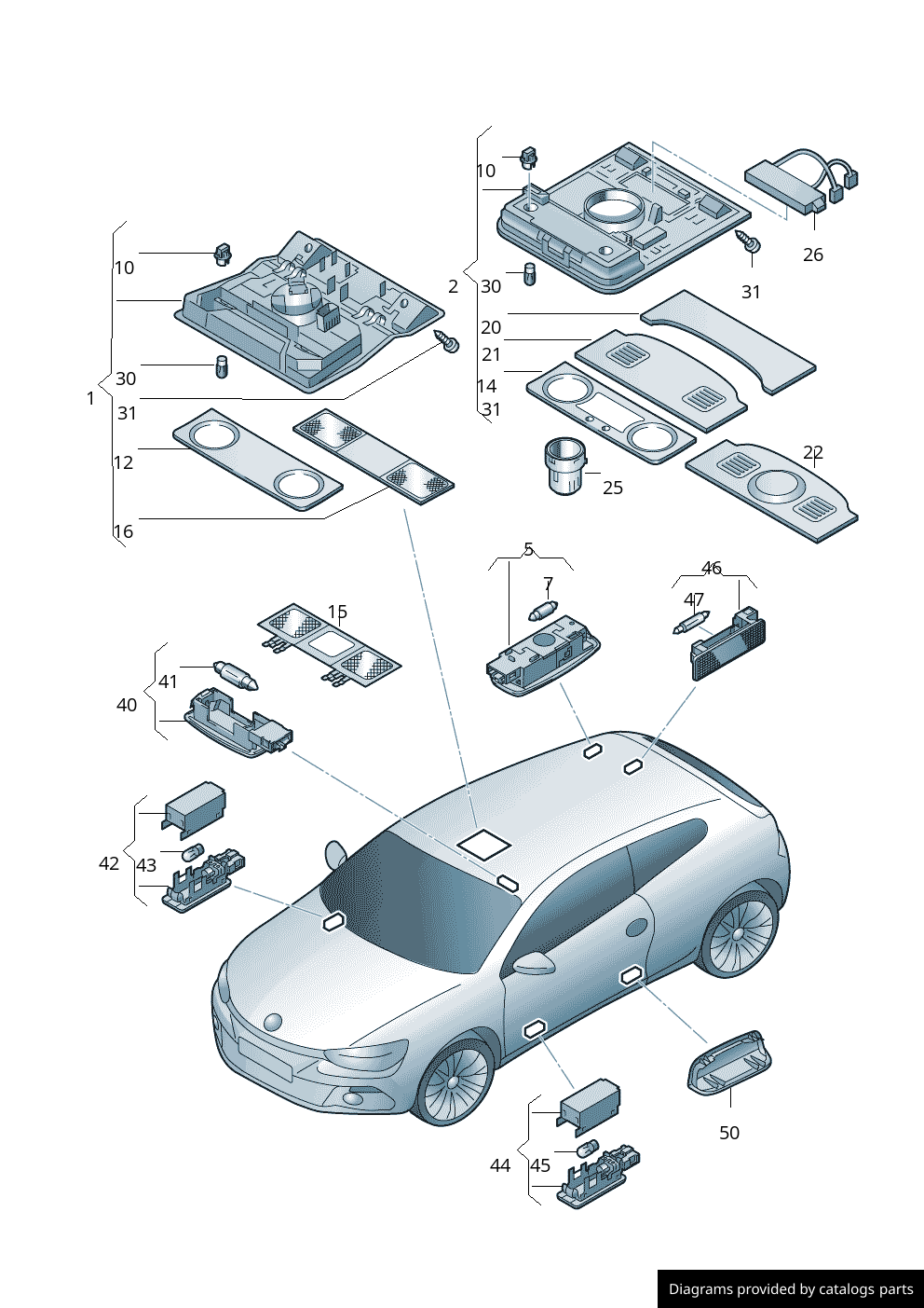 Car part diagram