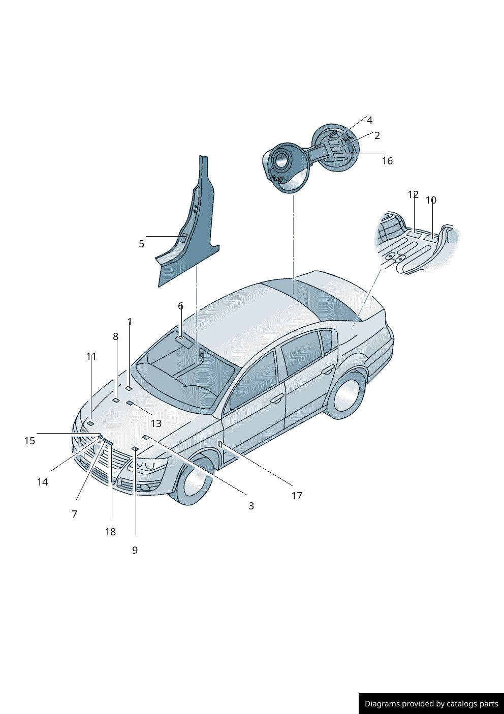 Car part diagram