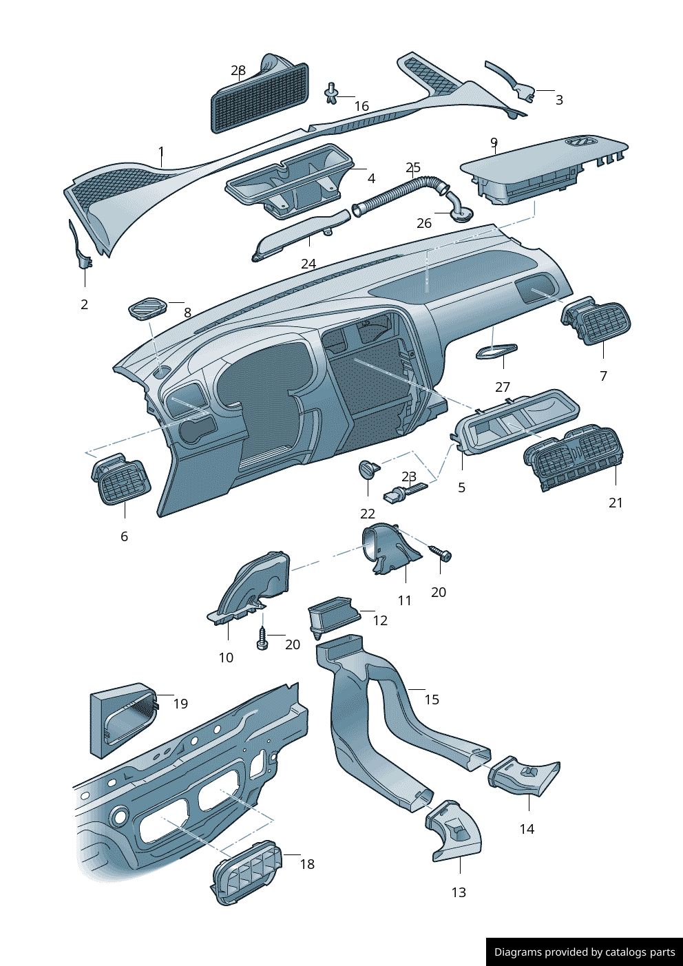Car part diagram