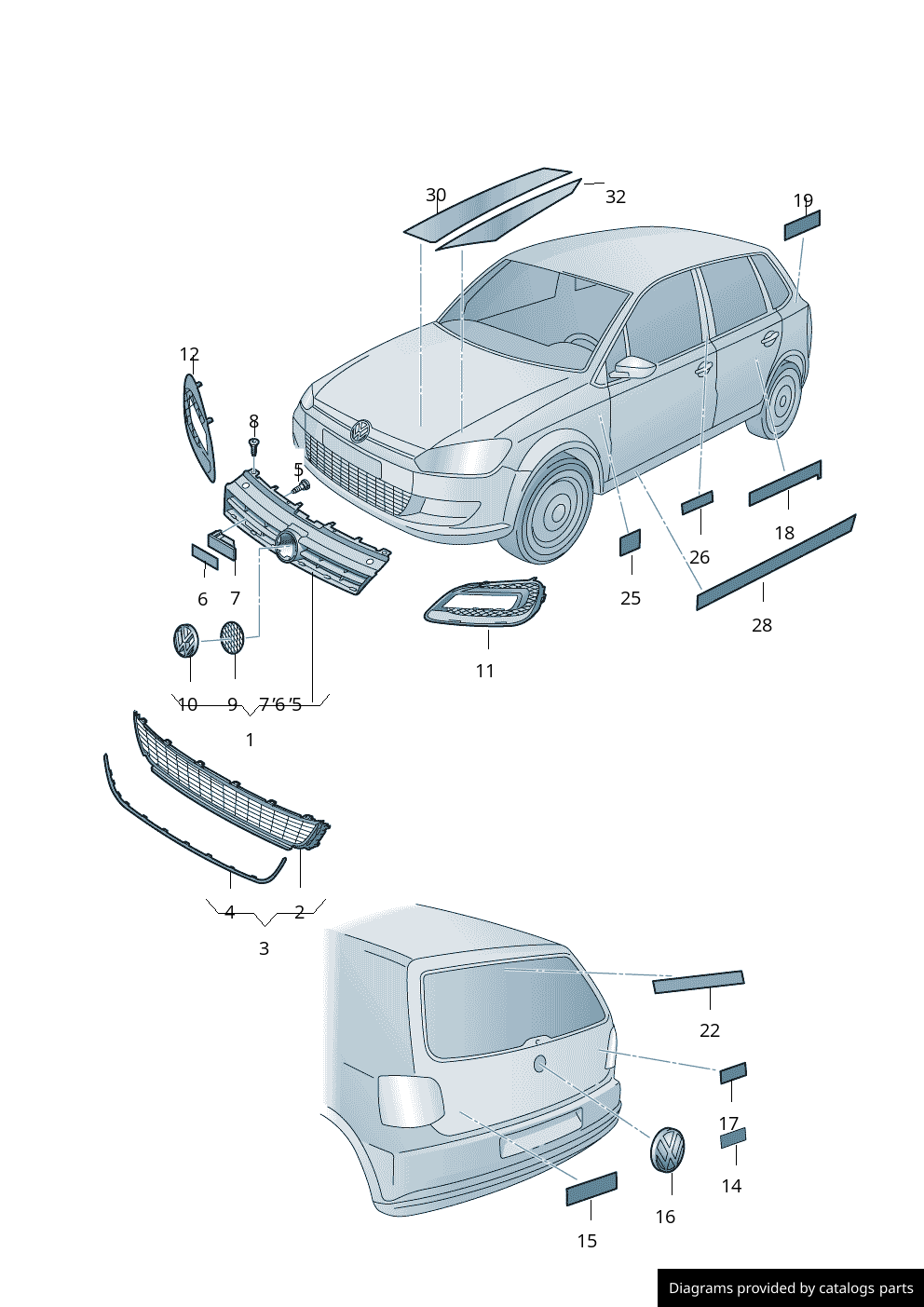 Car part diagram