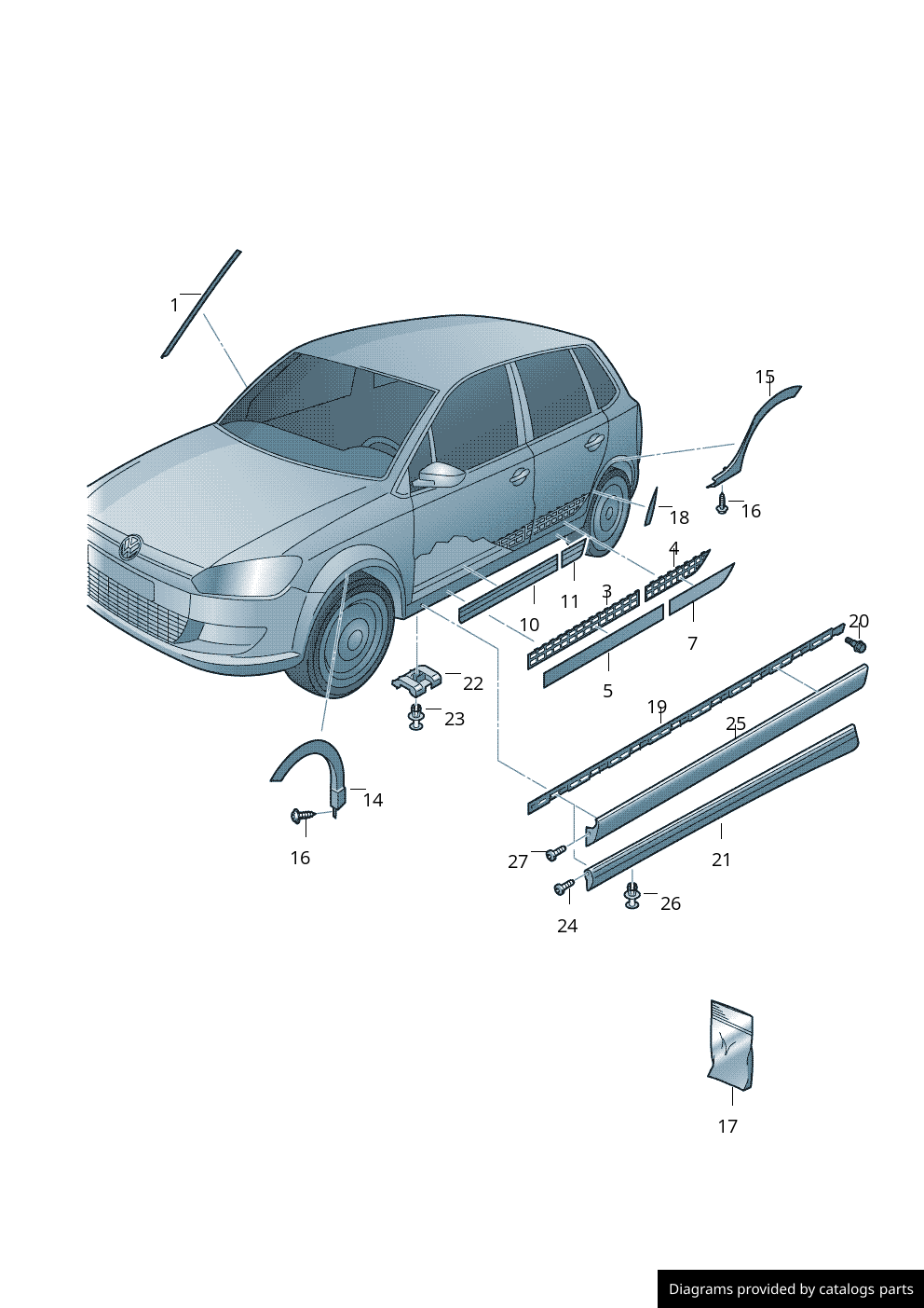 Car part diagram