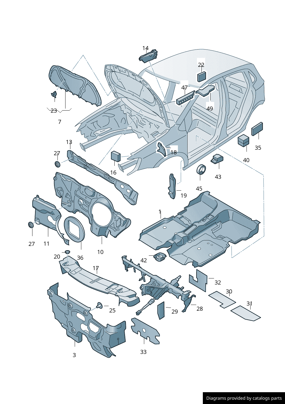Car part diagram