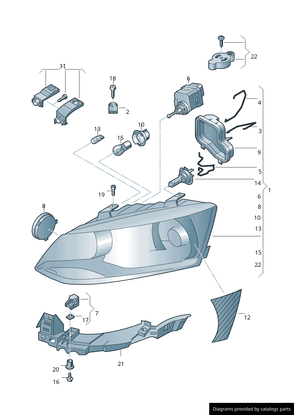 Car part diagram