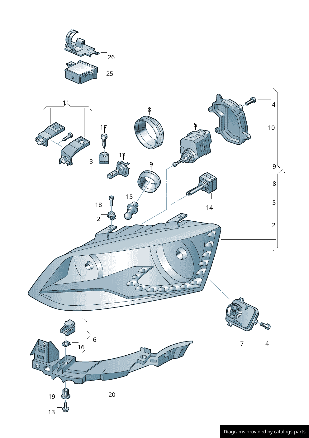 Car part diagram