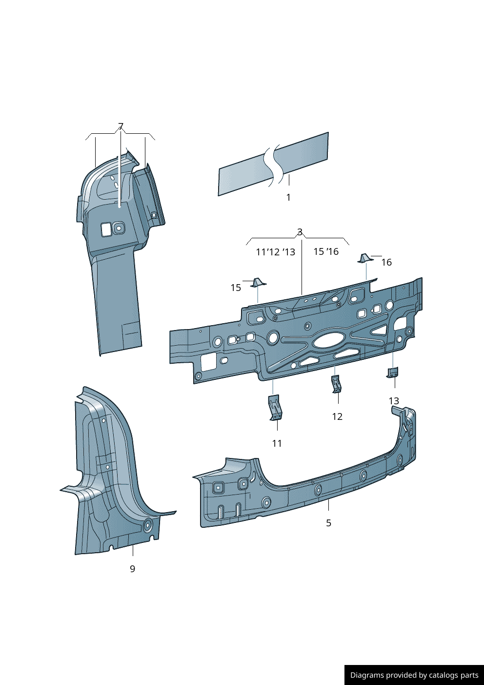 Car part diagram