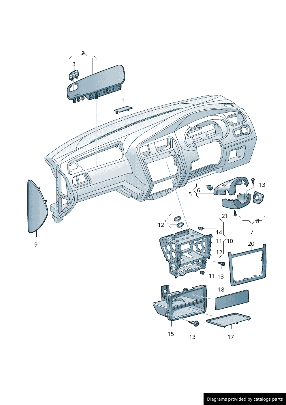 Car part diagram