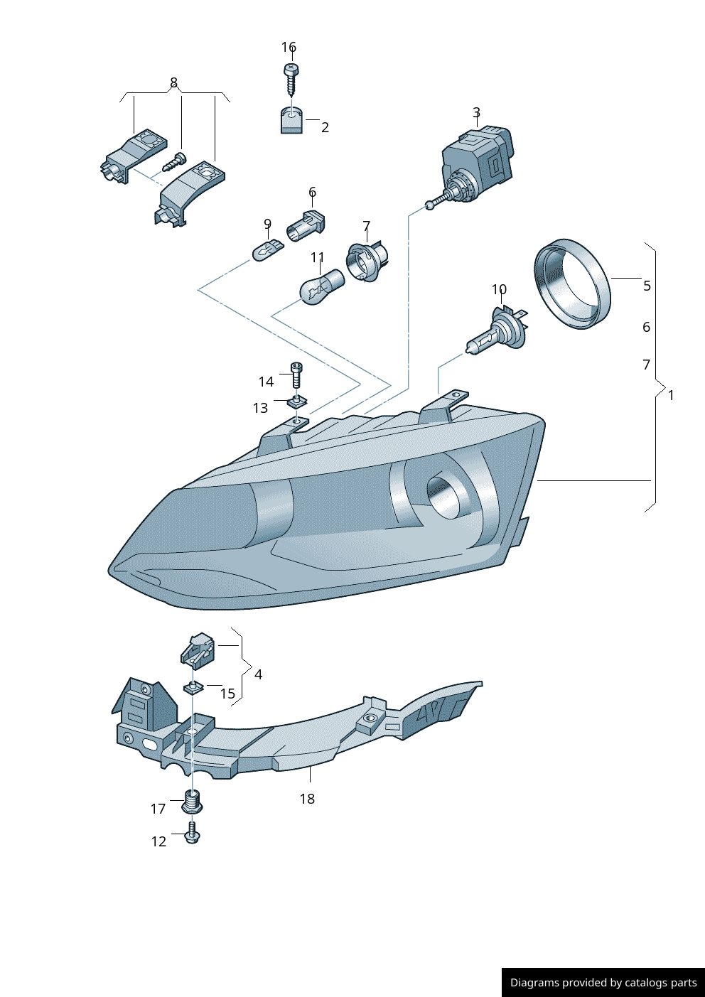 Car part diagram