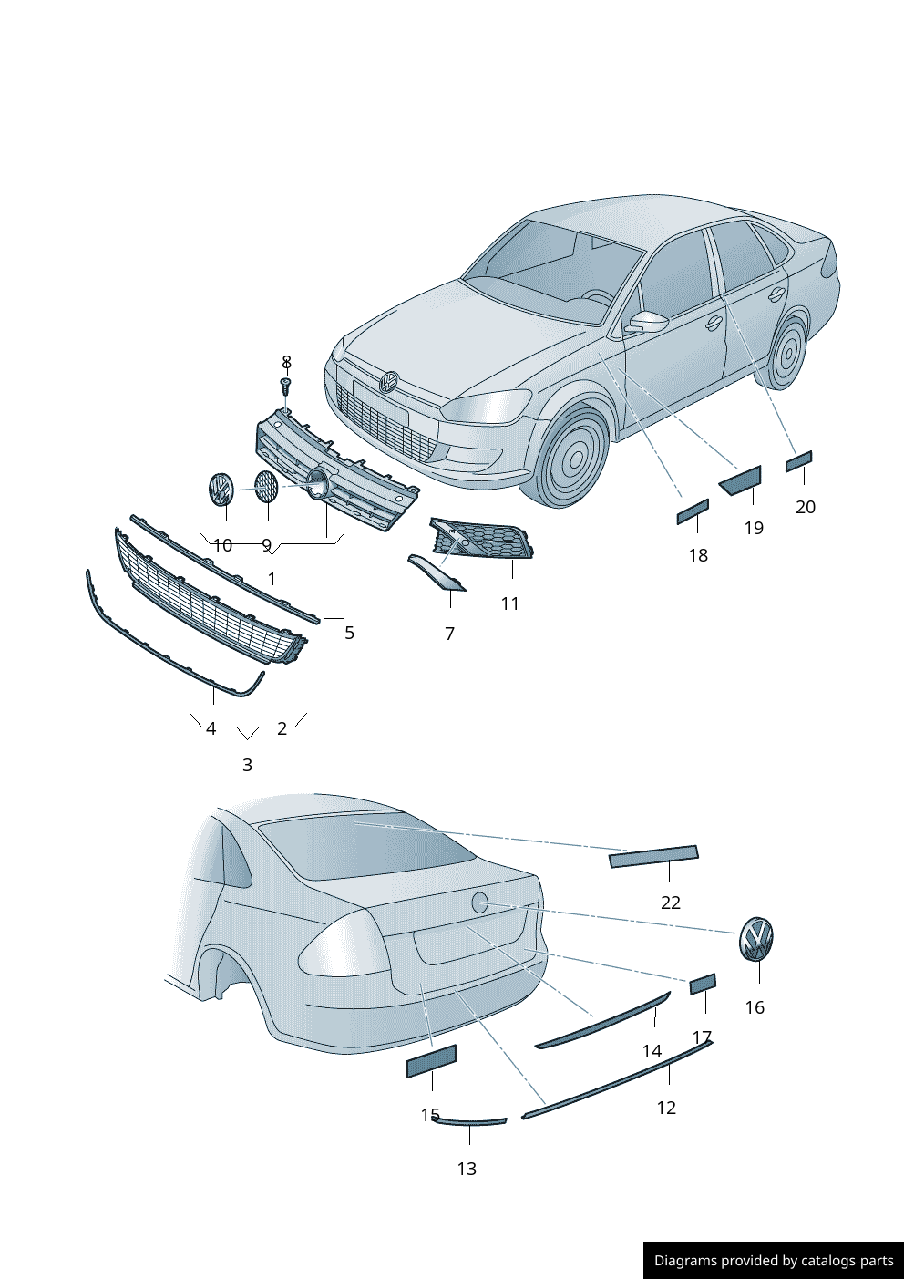 Car part diagram