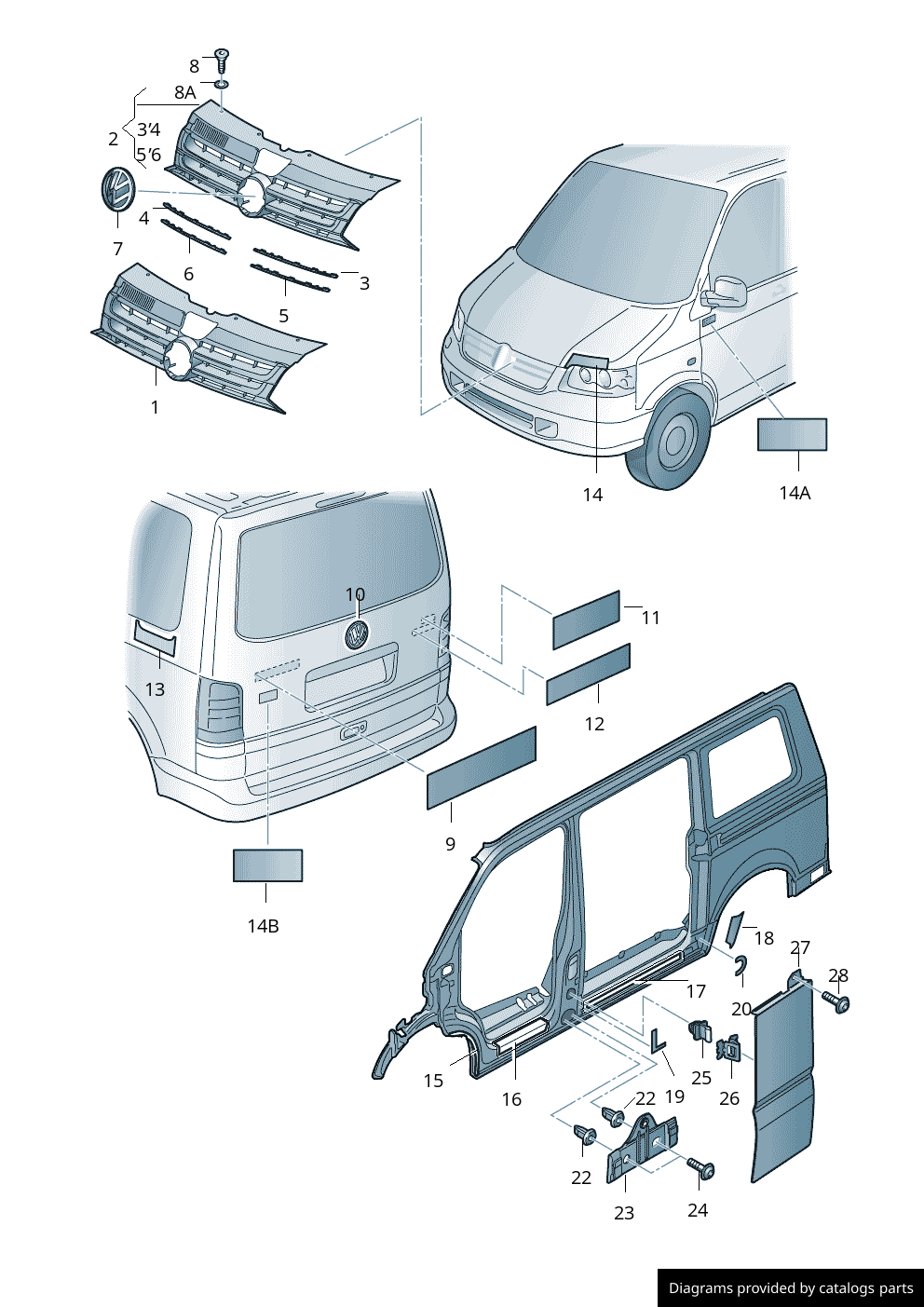 Car part diagram