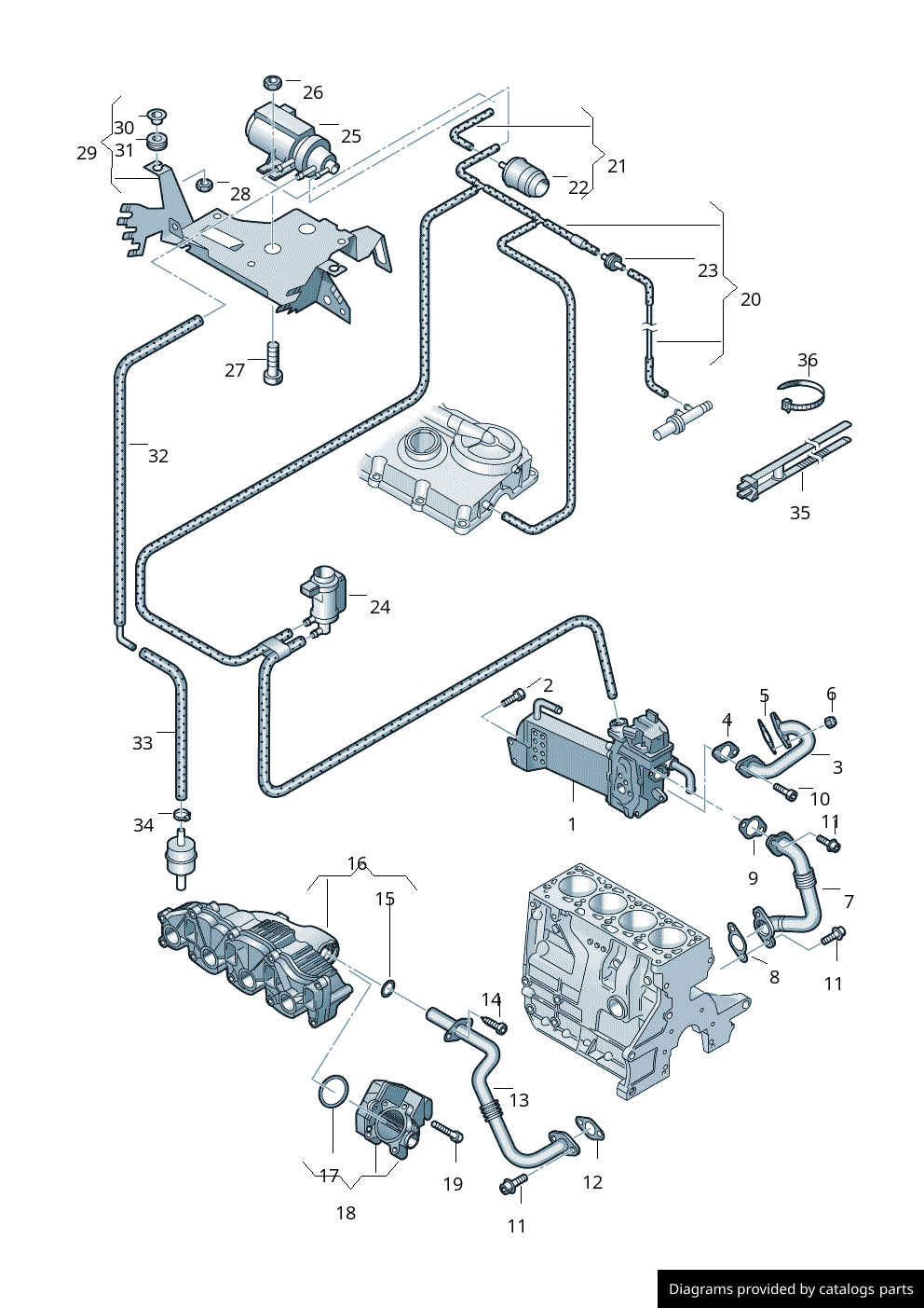 Car part diagram