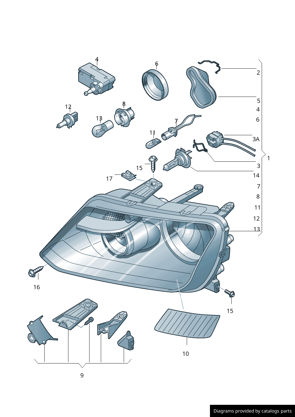 Car part diagram
