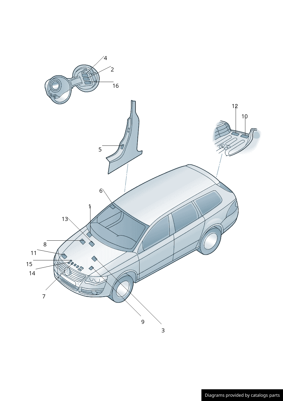Car part diagram