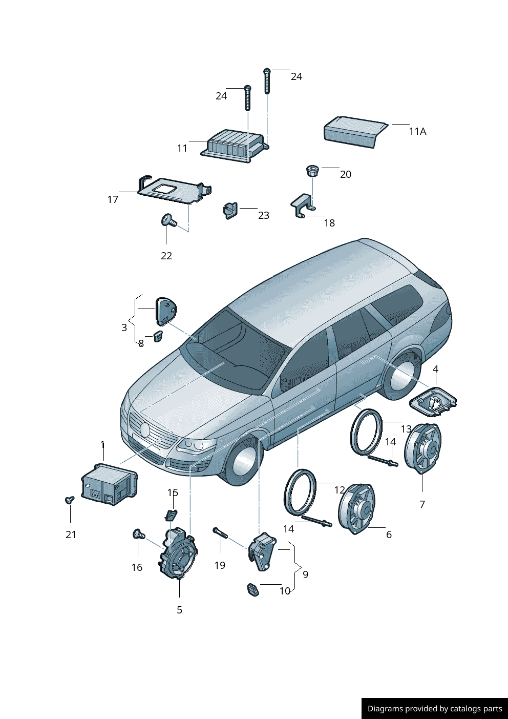 Car part diagram
