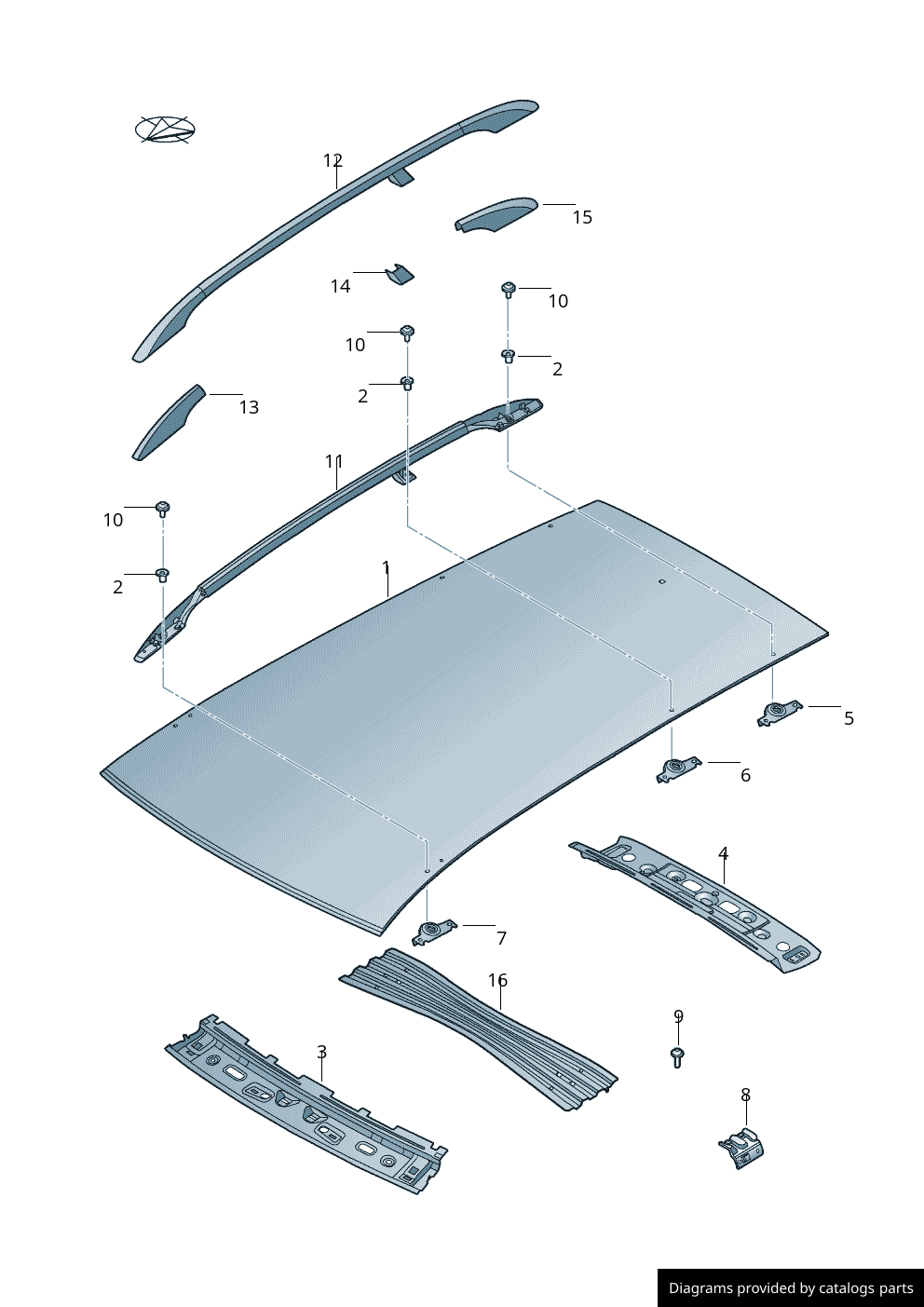 Car part diagram