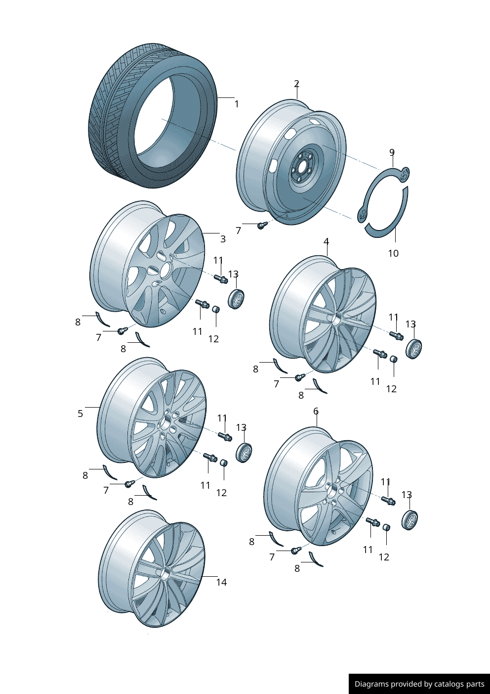 Car part diagram