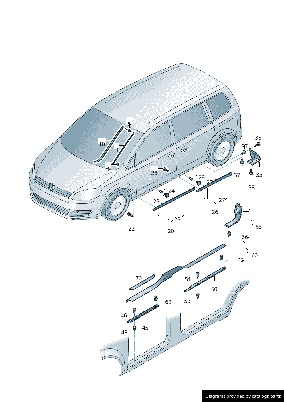 Car part diagram