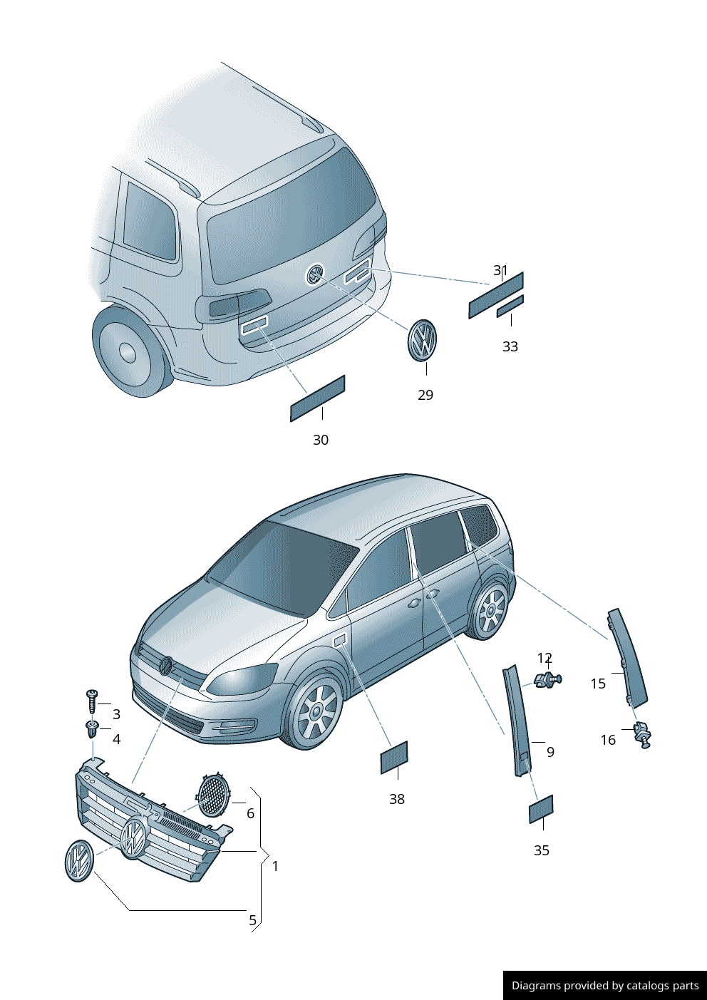 Car part diagram