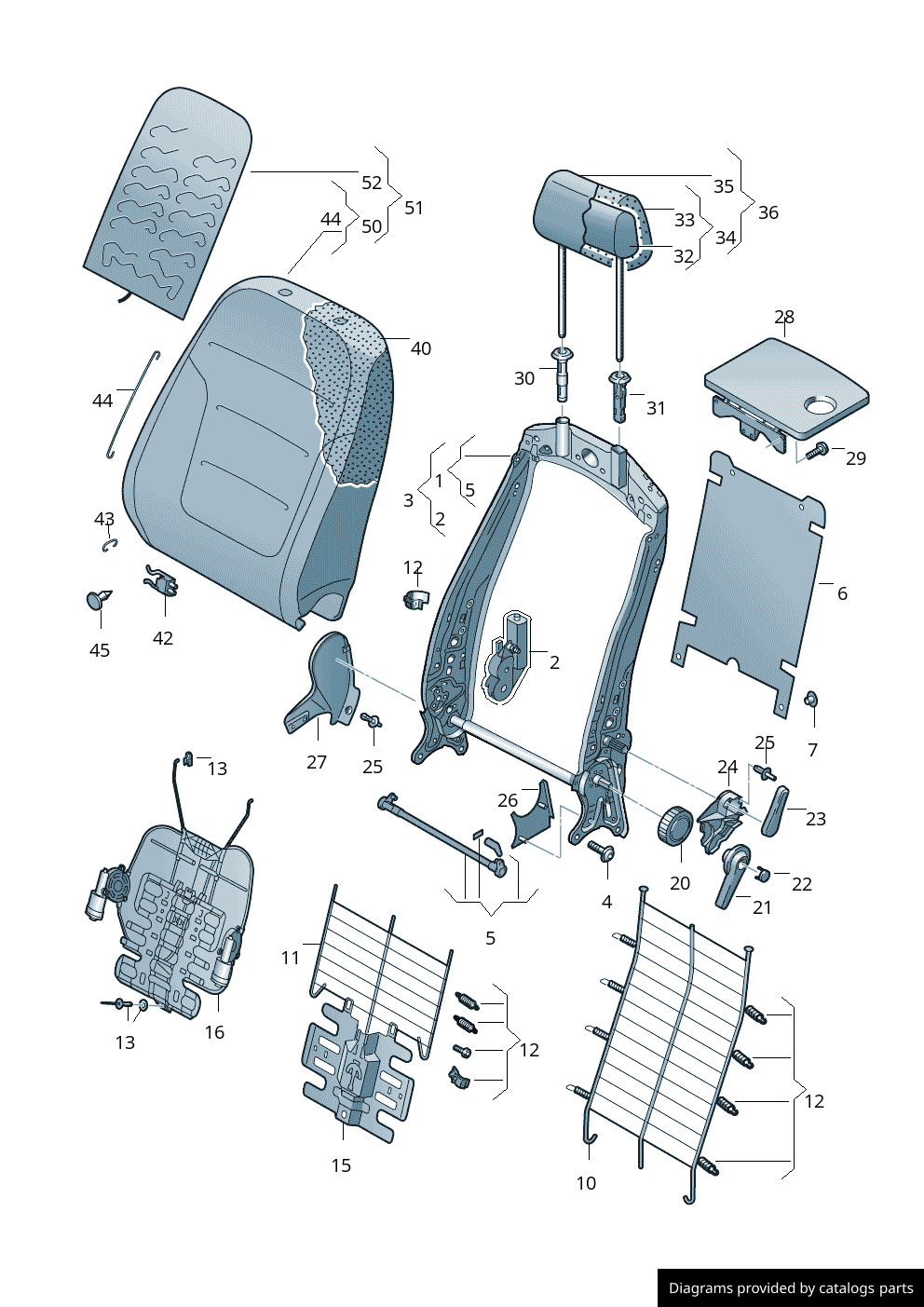 Car part diagram