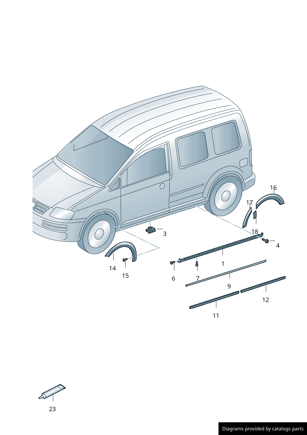 Car part diagram