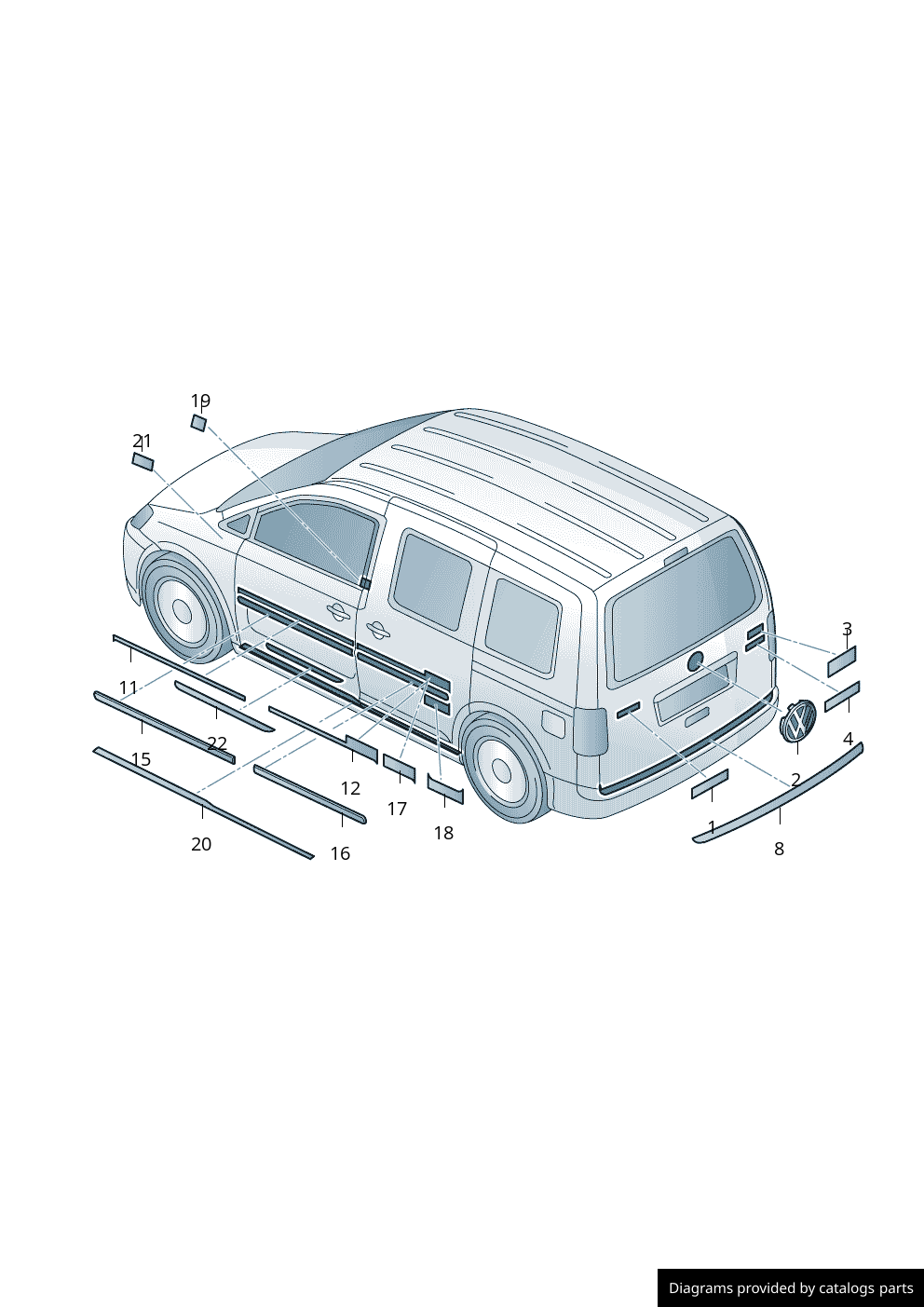 Car part diagram