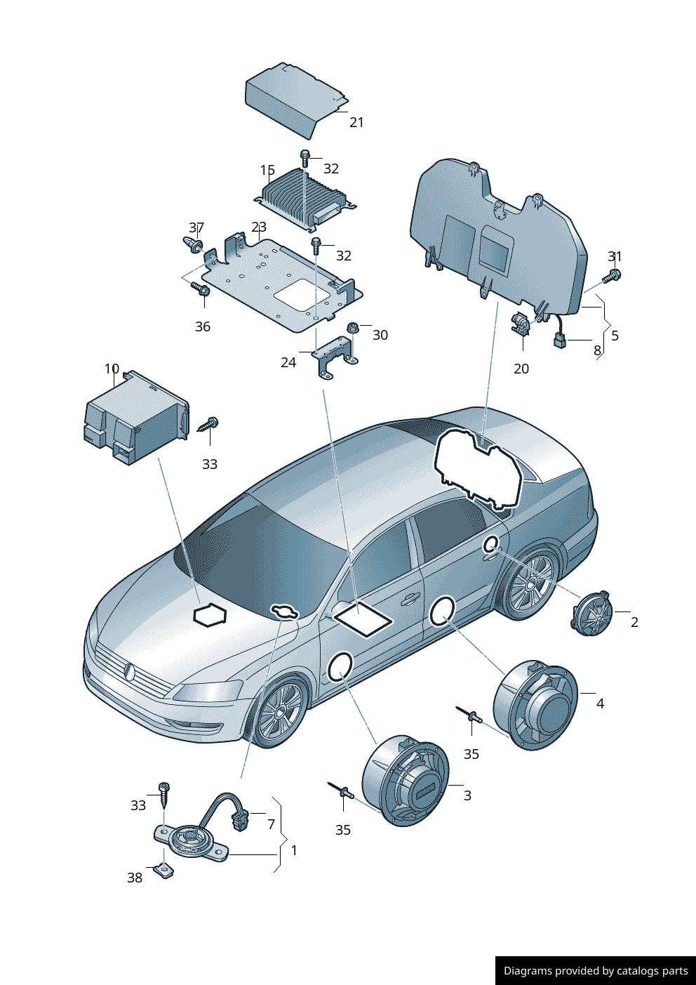 Car part diagram