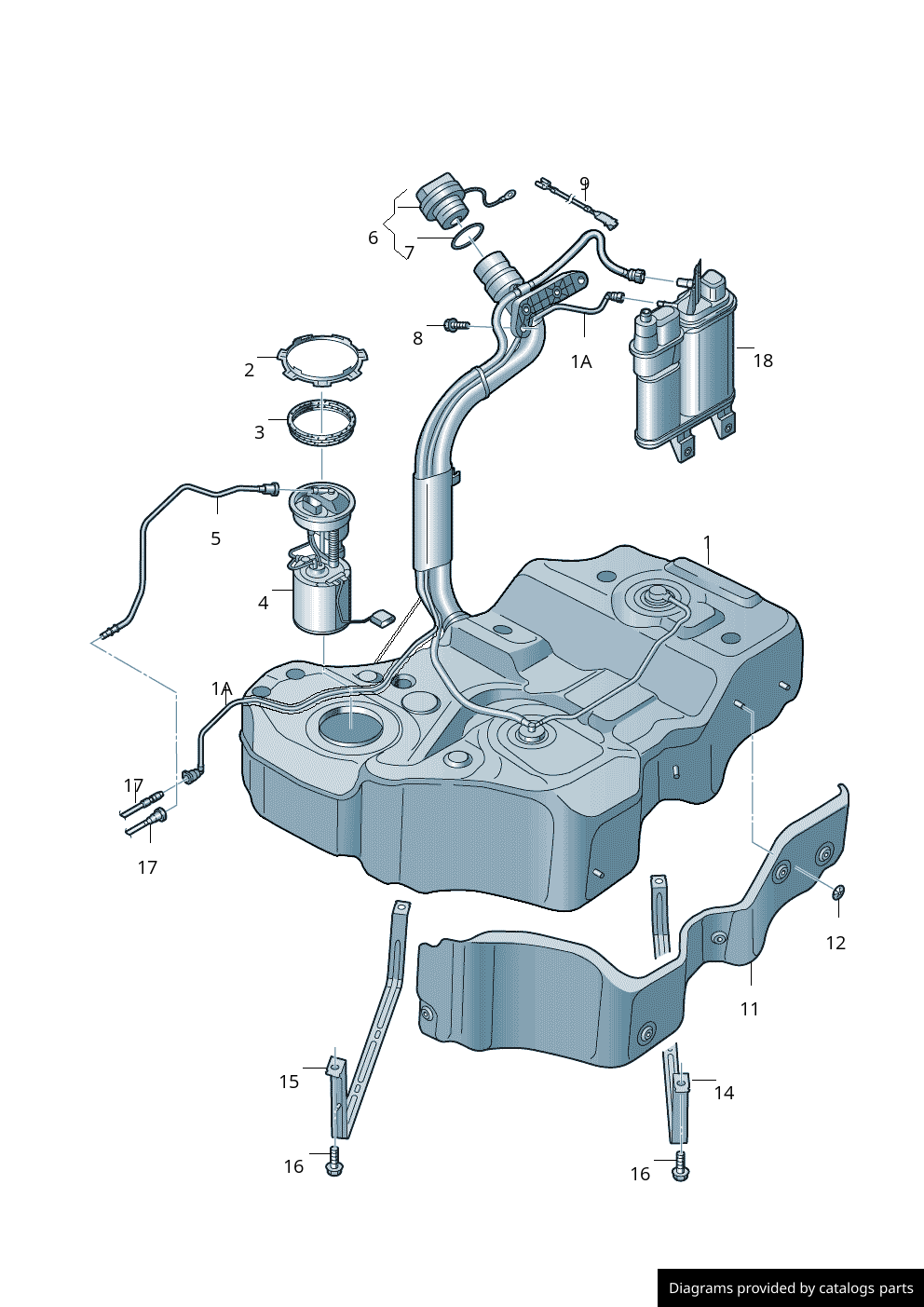 Volkswagen Fuel Tank 561201055J LLLParts