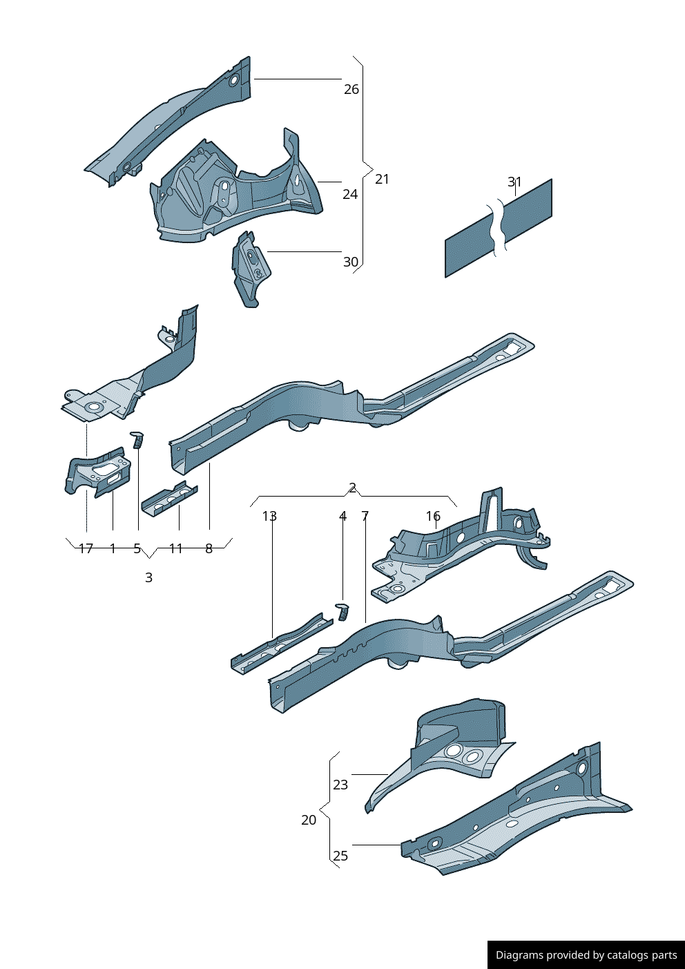 Car part diagram