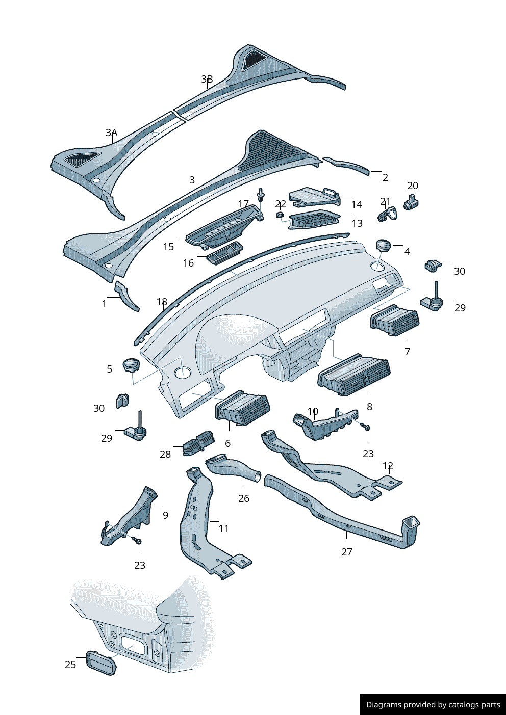 Car part diagram