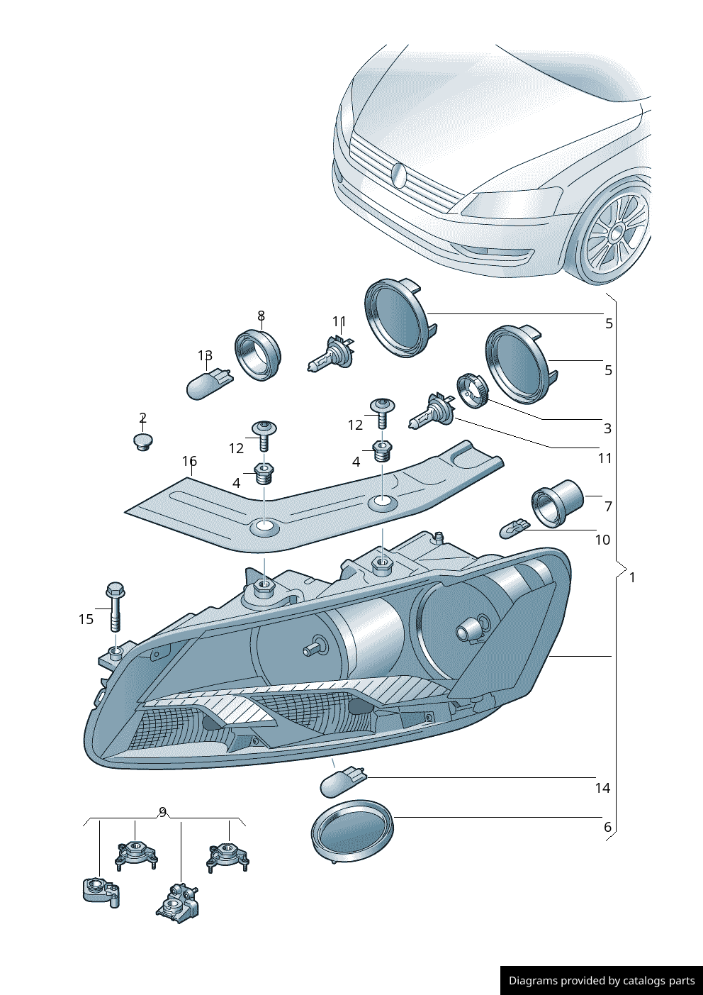 Car part diagram