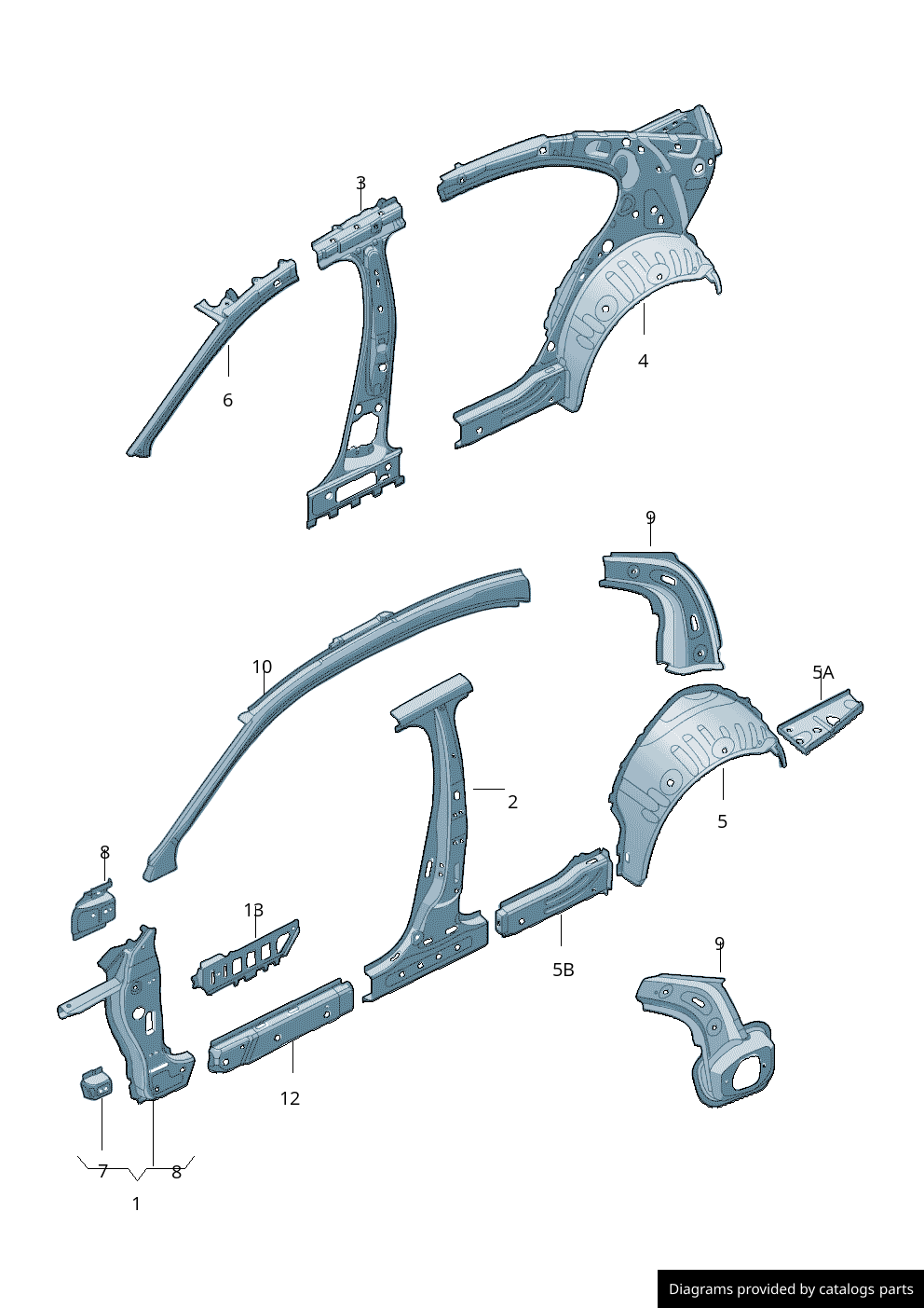 Car part diagram