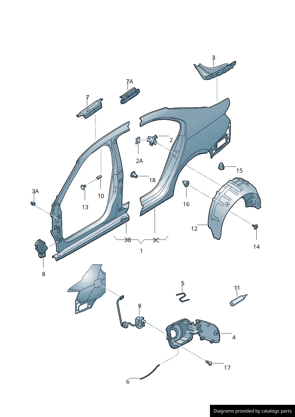 Car part diagram