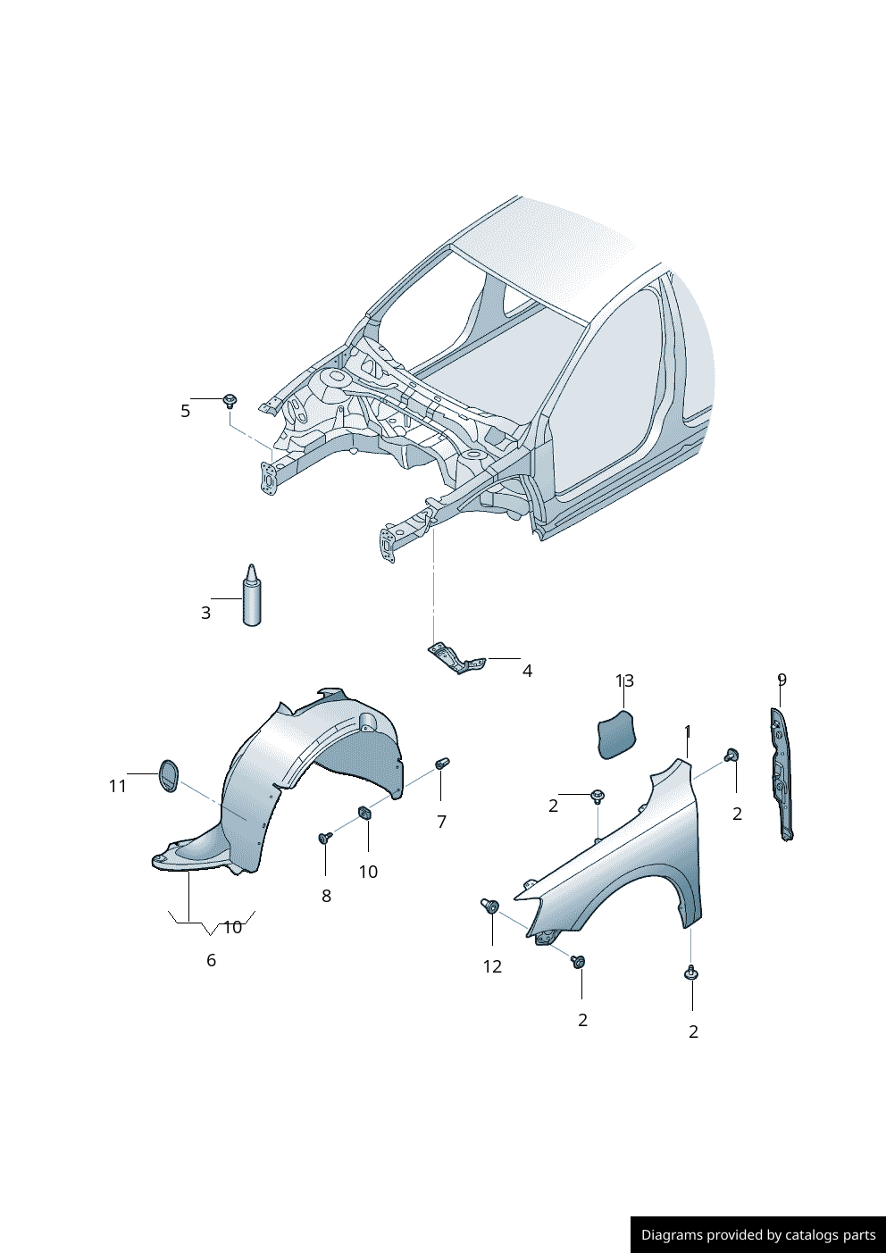 Car part diagram
