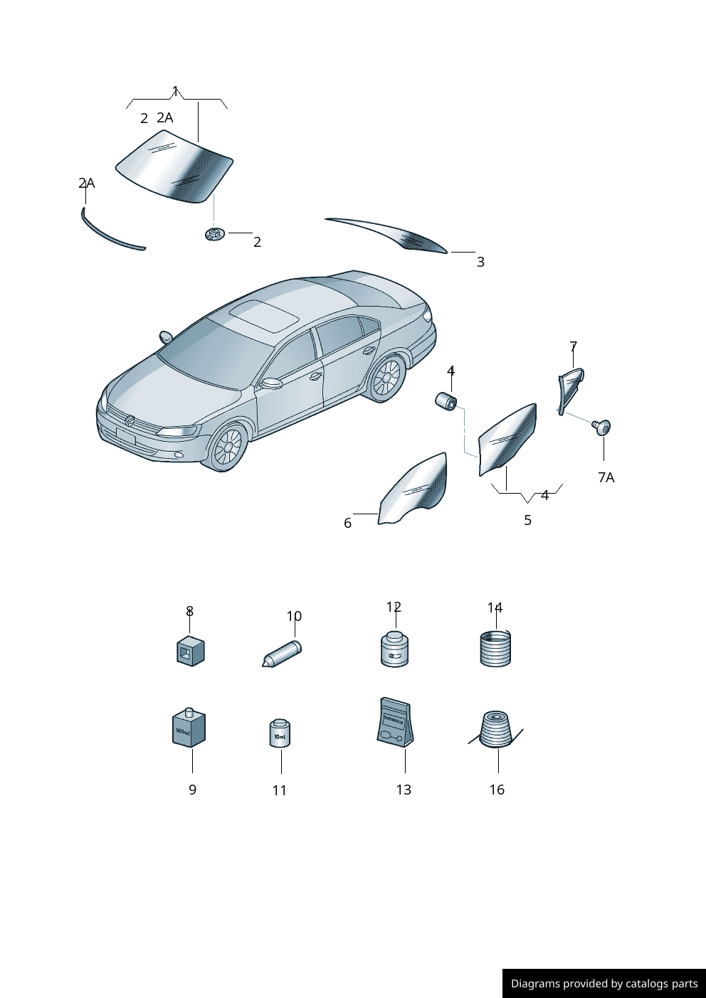 Car part diagram