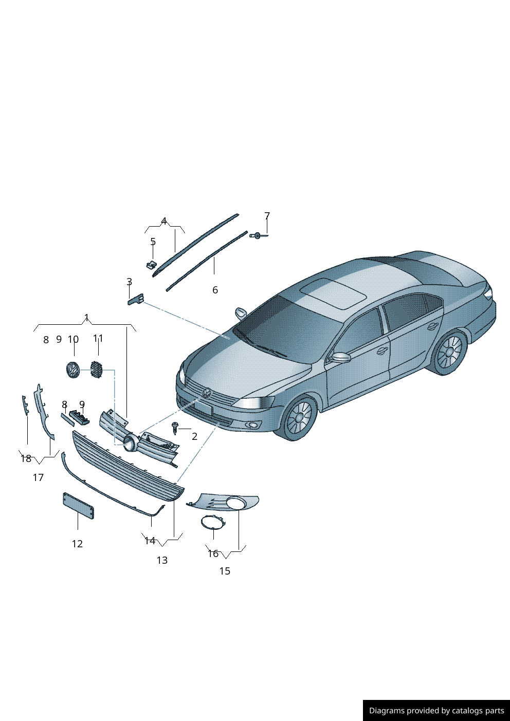 Car part diagram