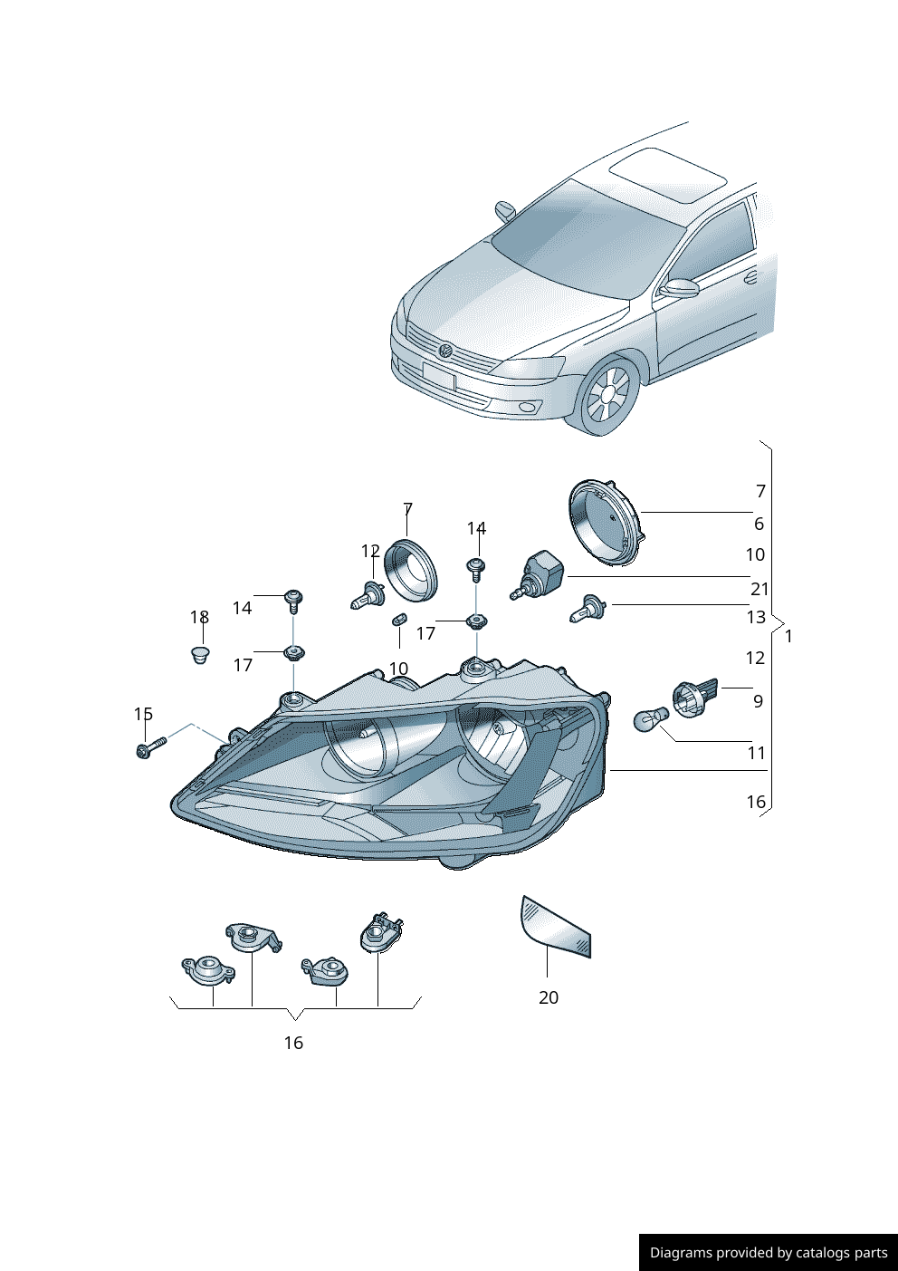 Car part diagram