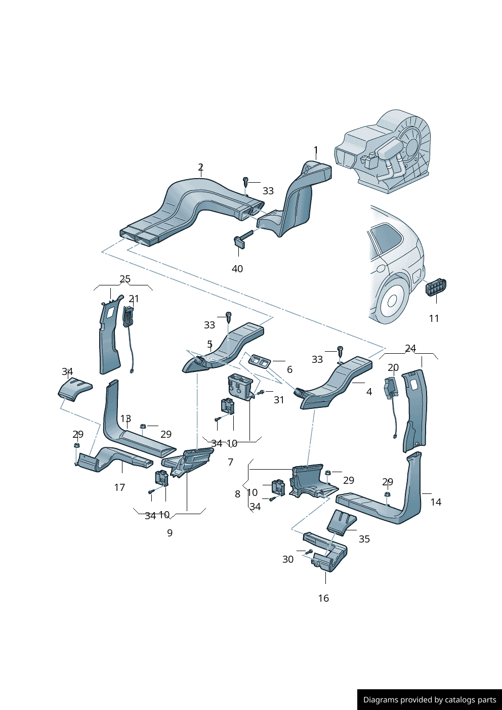 Car part diagram
