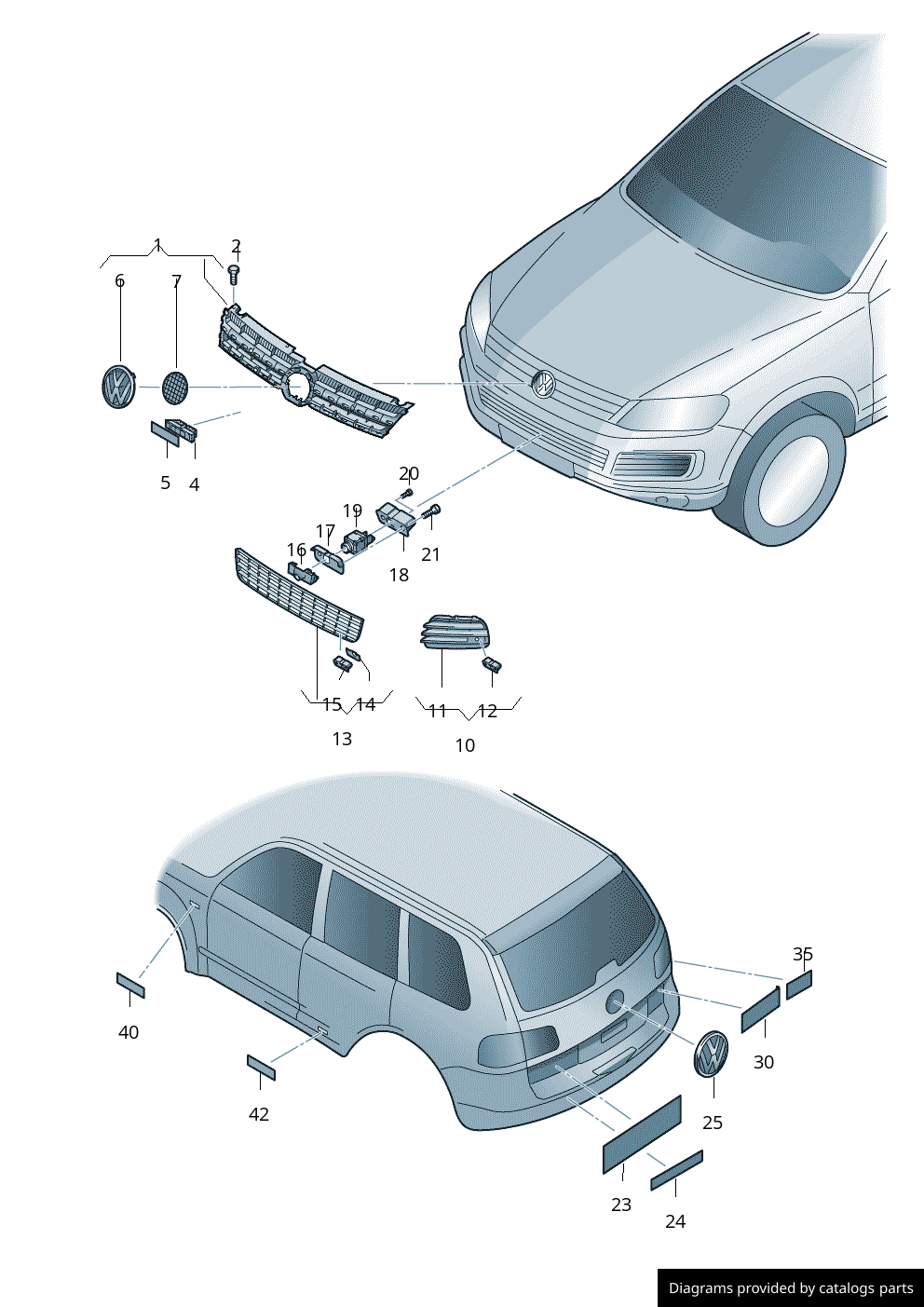 Car part diagram