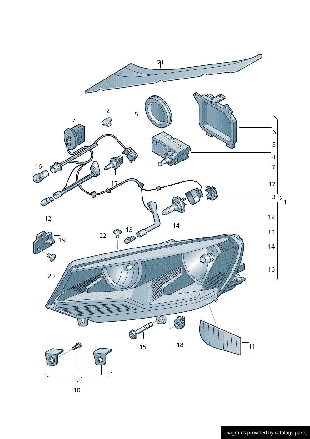 Car part diagram