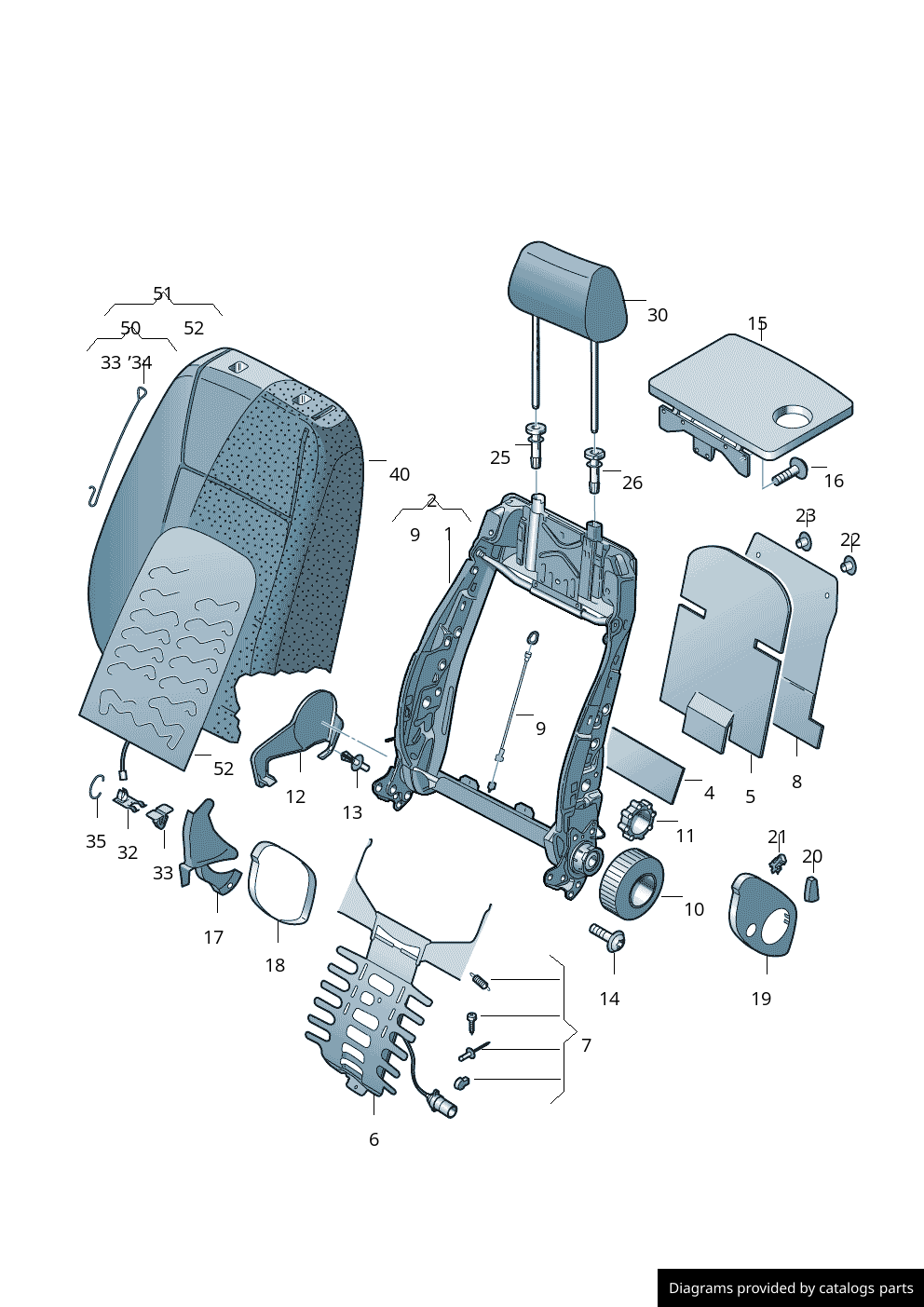 Car part diagram