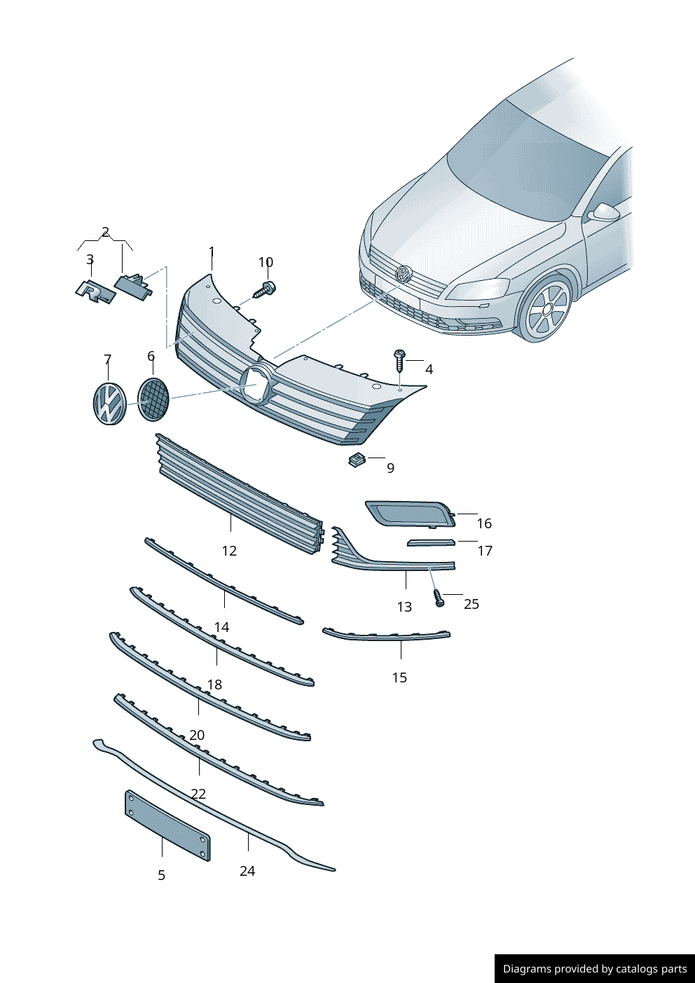 Car part diagram